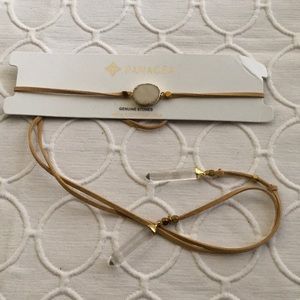 Panacea genuine stone wrap choker necklace. NWT